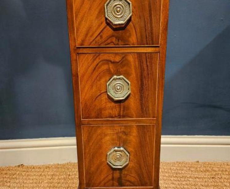 Pair of Early Victorian Narrow Chests - Image 5