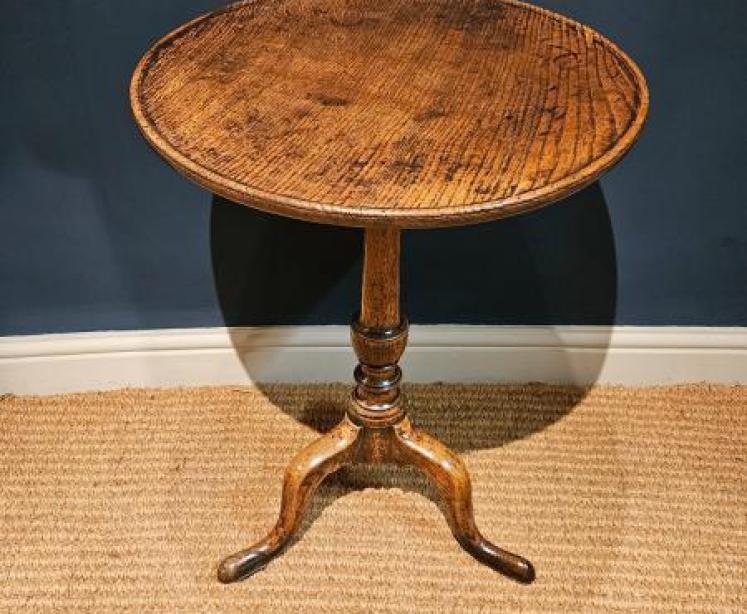 George II Ash Tripod Table - Image 1