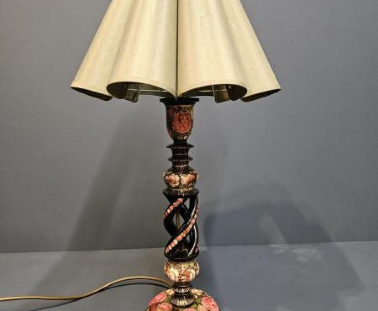 Edwardian Kashmiri Table Lamp - Image 1