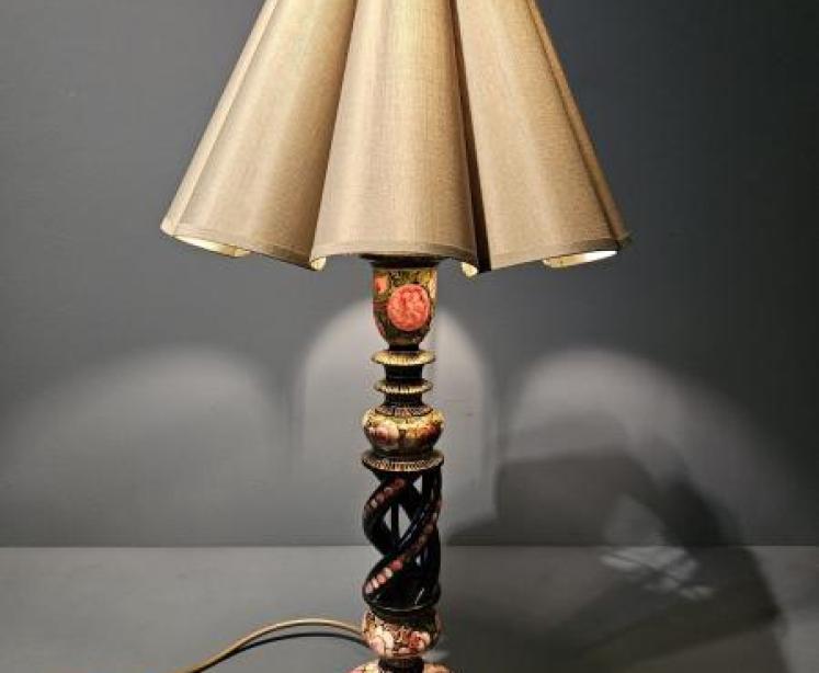 Edwardian Kashmiri Table Lamp - Image 2