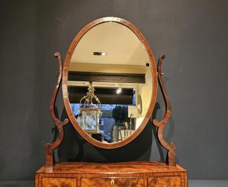 Georgian Mahogany Toilet Mirror - Image 2
