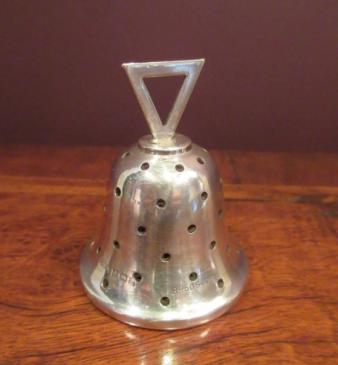 Edwardian Period Silver Novelty Bell Pin Cushion