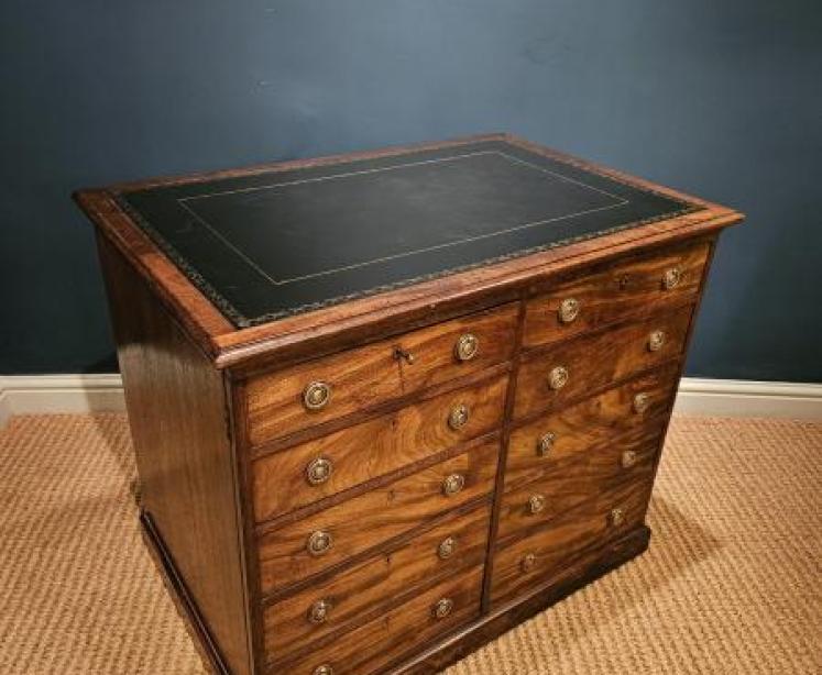 George III Mahogany Library Chest - Image 6