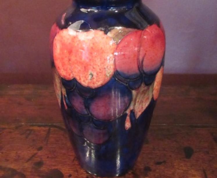 Moorcroft Wisteria Flambe Glazed Roll Neck Vase - Image 1