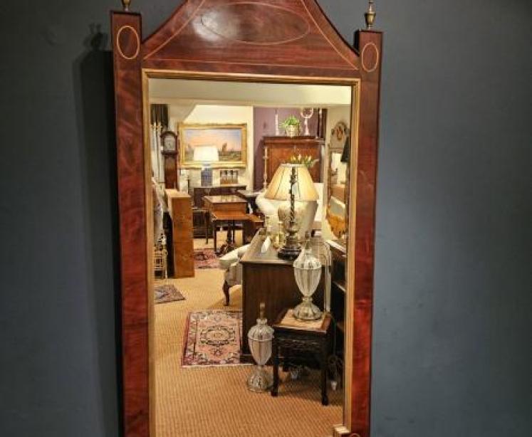 Regency Mahogany Pagoda Top Mirror - Image 2