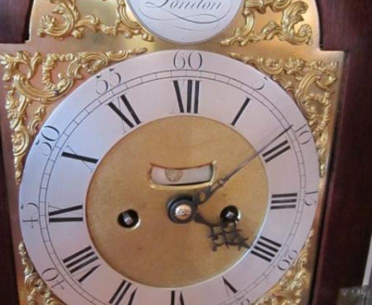 Fine George III Cushion Top London Bracket Clock - Image 2