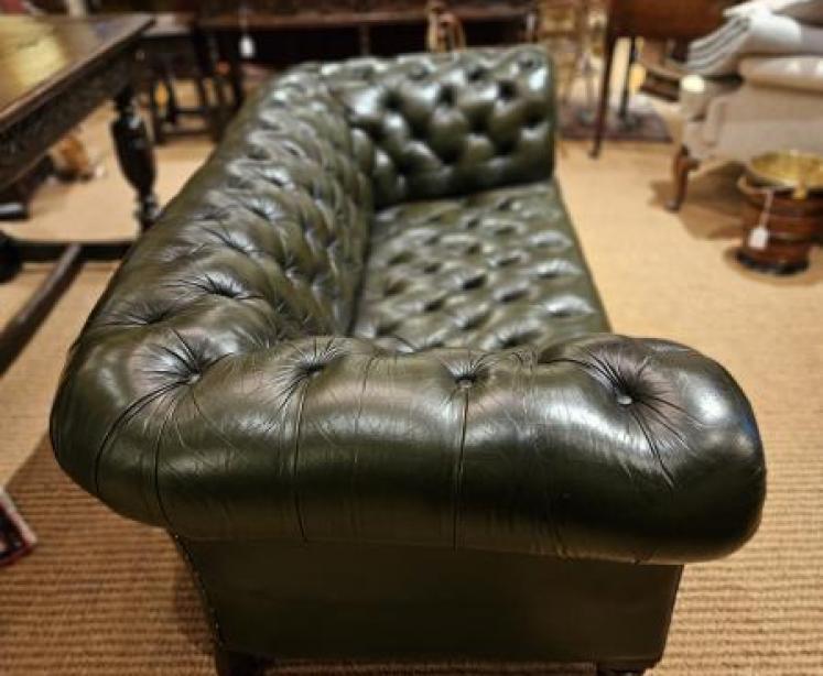 Victorian Leather Chesterfield - Image 2