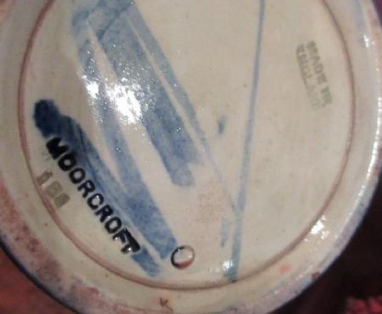 Moorcroft Wisteria Flambe Glazed Roll Neck Vase - Image 4