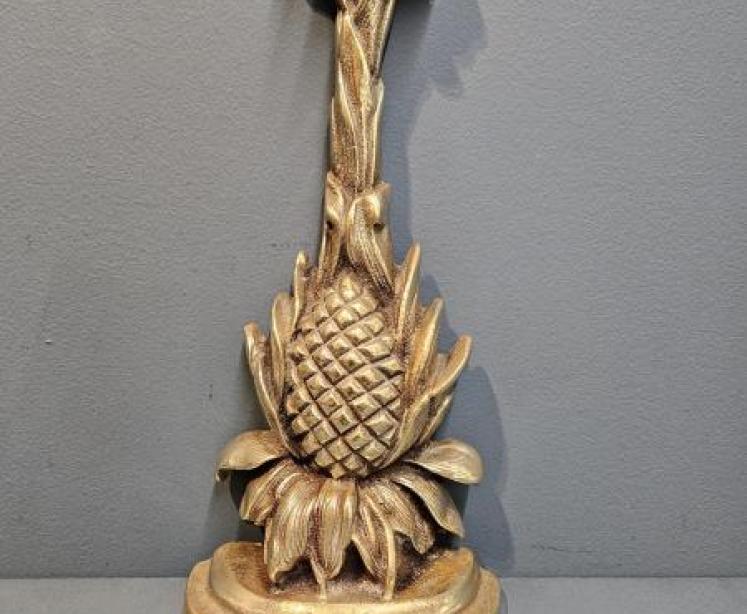 Victorian Brass Pineapple Door Stop - Image 1