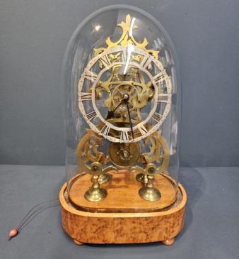 Unusual Victorian Skeleton Clock with Music Box