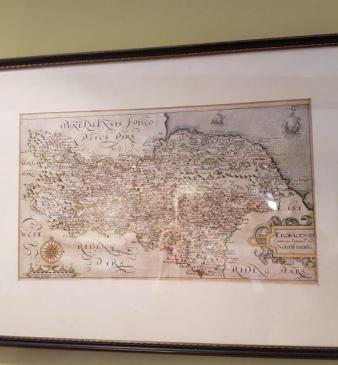 17th Century Map of North Riding of Yorkshire.c.1630
