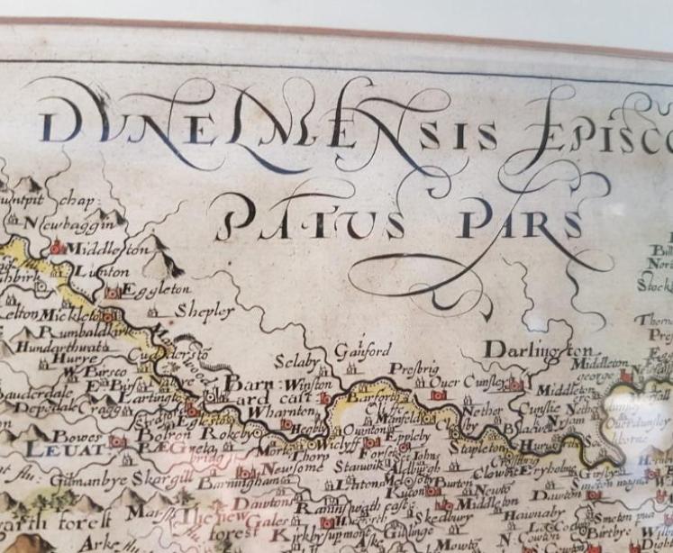 17th Century Map of North Riding of Yorkshire.c.1630 - Image 3