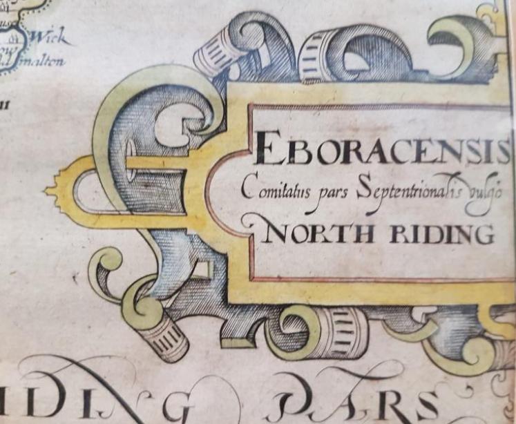 17th Century Map of North Riding of Yorkshire.c.1630 - Image 5