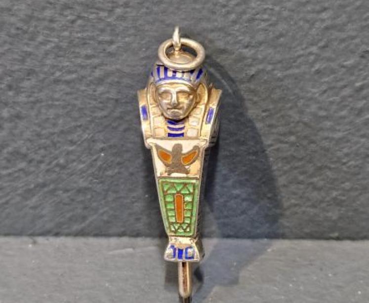 Silver, Enamel and Gold Propelling Pencil  - Image 1