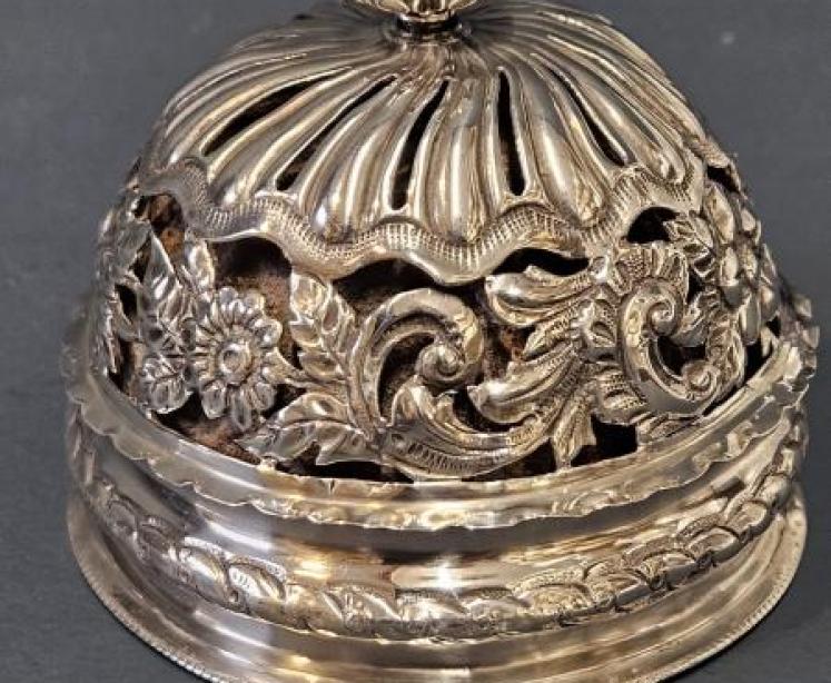 Superb Edwardian Silver Table Bell - Image 1