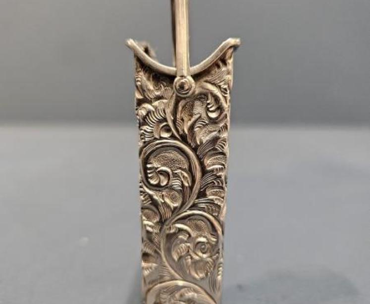 Victorian Silver Match Holder for Chatalaine  - Image 3