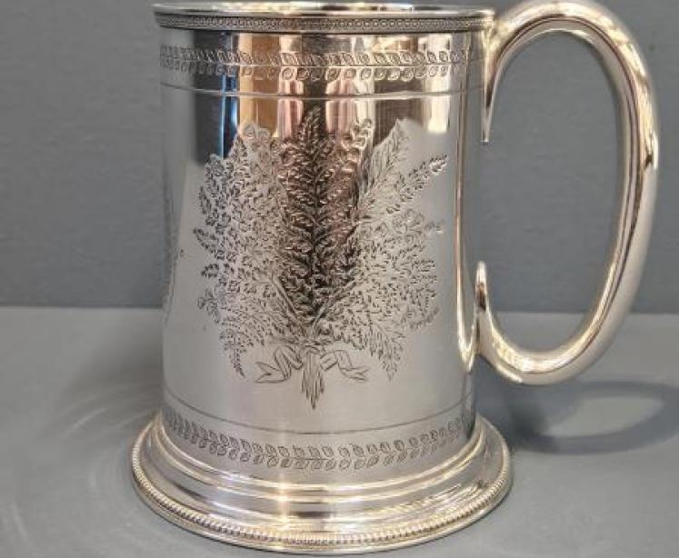 Victorian Engraved Silver Tankard By Barnard - Image 7