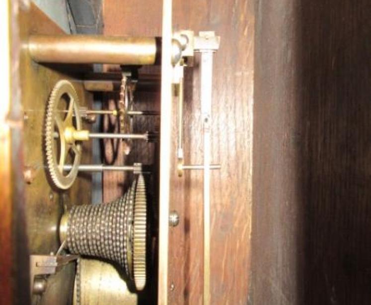 Late 19th Century Fusee 'Ashton Tramways' Wall Clock - Image 4