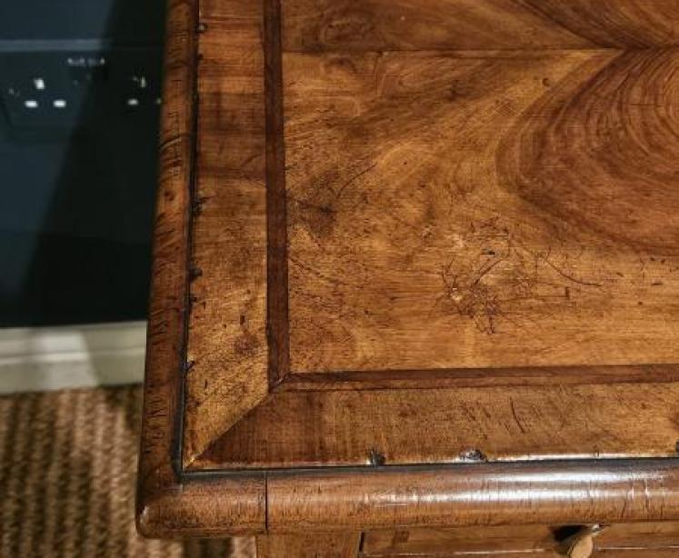 William & Mary Style Walnut Side Table - Image 4