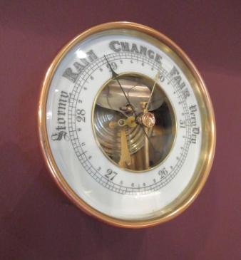 Mid Victorian Cast Bronze Marine Barometer