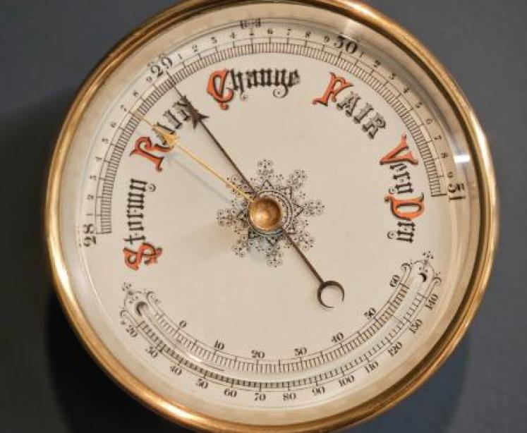 Victorian Brass Cased Marine Barometer - Image 6