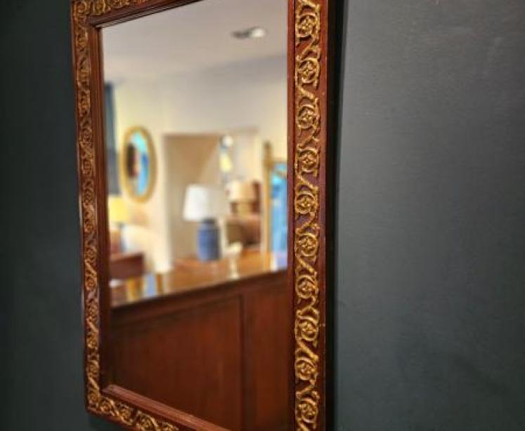 Late Victorian Mahogany & Gilt Brass Mirror - Image 3