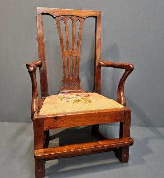 George III Mahogany Child's Chair