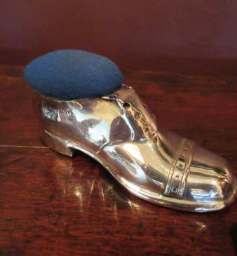 Edwardian Period Silver Novelty Pin Cushion