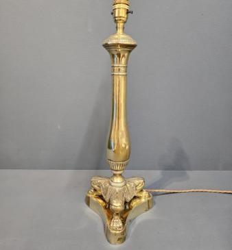 Edwardian Brass Table Lamp 