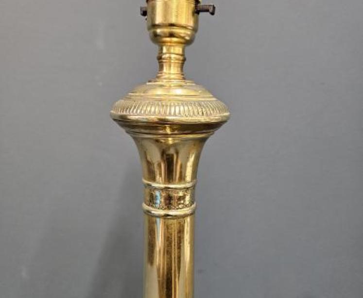 Edwardian Brass Table Lamp  - Image 2