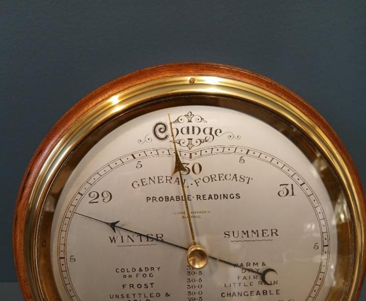 Large Edwardian Period 'Forecasting' Barometer - Image 2