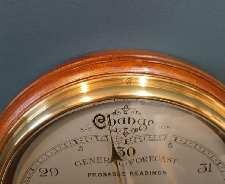 Large Edwardian Period 'Forecasting' Barometer - Image 4