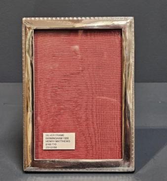 George V Silver Photo Frame