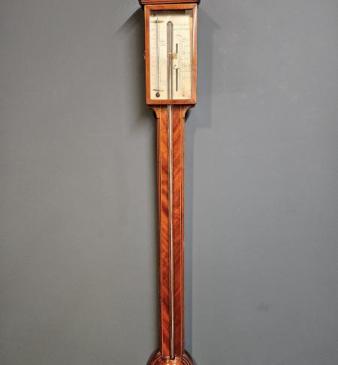 George III Mahogany Stick Barometer