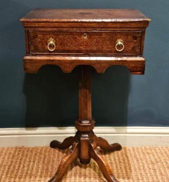 George II Oak Tripod Side Table