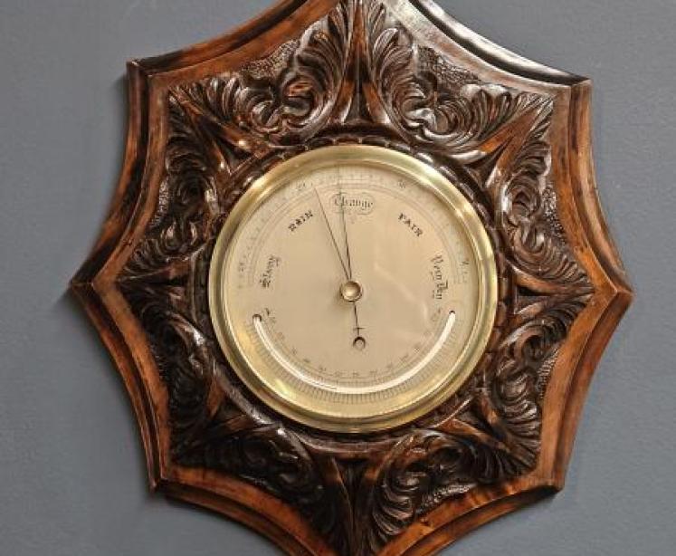 Early Victorian Marine Barometer in Rococo Case - Image 1