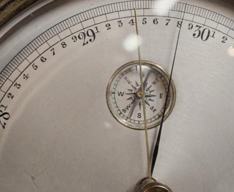 Negretti & Zambra Marine Barometer with Compass - Image 3
