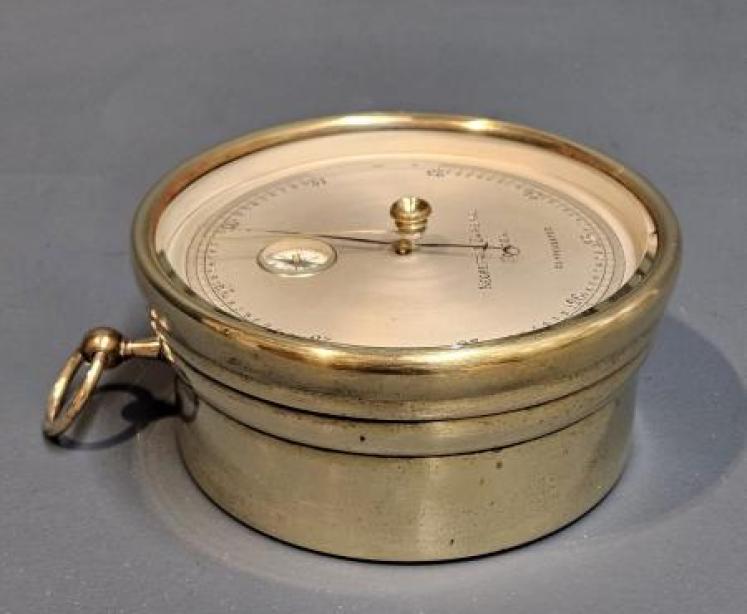 Negretti & Zambra Marine Barometer with Compass - Image 4
