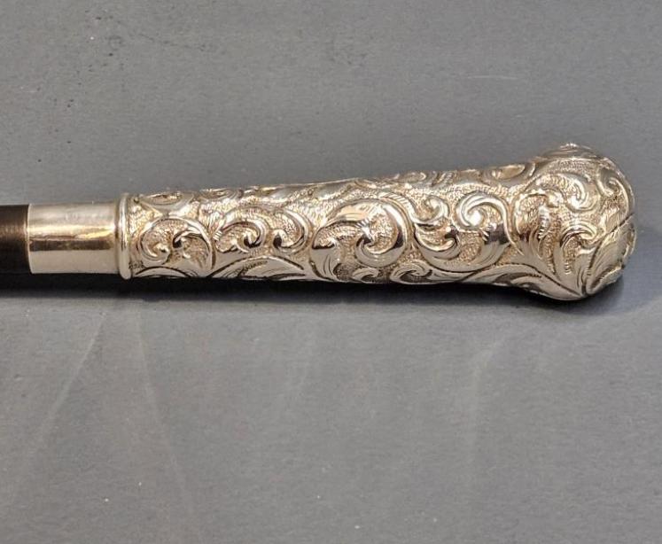 Victorian Silver & Ebony Conductor's Baton - Image 6