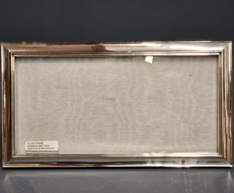 1920's Family Portrait Silver Photo Frame - Image 1