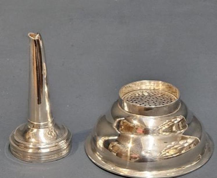 Georgian Silver Wine Funnel - Image 2