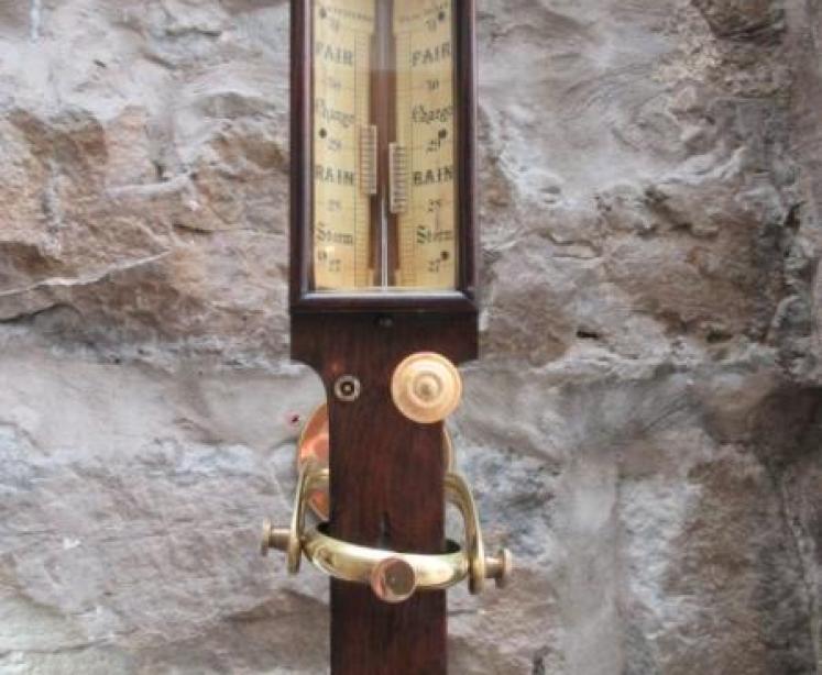 Late 19th Century Rosewood Marine Stick Barometer - Image 2