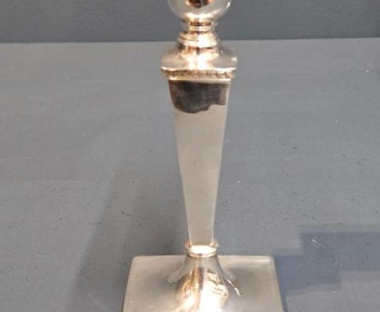 Pair of George V Period Walker & Hall Silver Candlesticks - Image 5