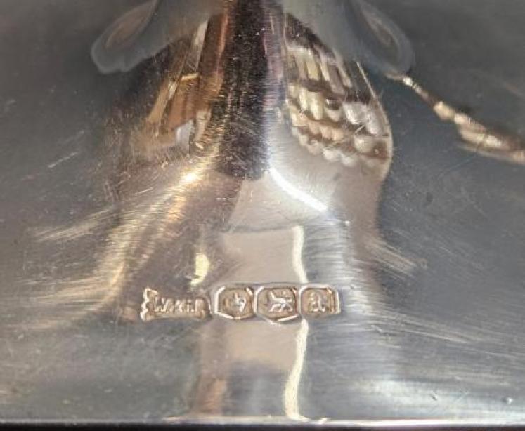 Pair of George V Period Walker & Hall Silver Candlesticks - Image 6