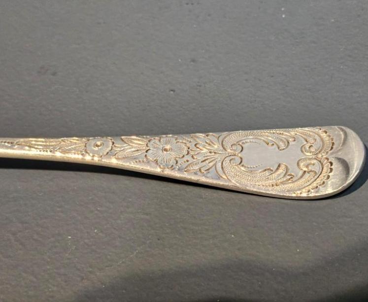 Pair of Edwardian Silver Berry Spoons - Image 5