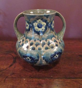Large Moorcroft Florian Ware Twin Handled Vase
