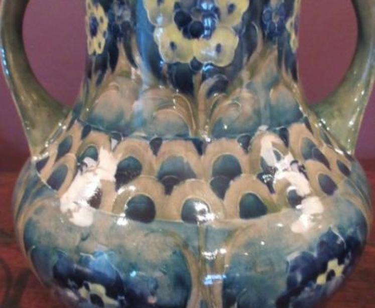 Large Moorcroft Florian Ware Twin Handled Vase - Image 2
