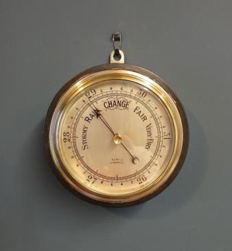 Victorian Steel Cased Fisherman's Marine Barometer