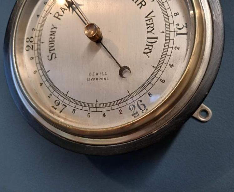 Victorian Steel Cased Fisherman's Marine Barometer - Image 3