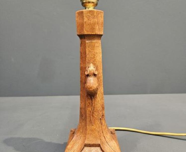 1950's Thompson of Kilburn Mouseman Table Lamp - Image 2